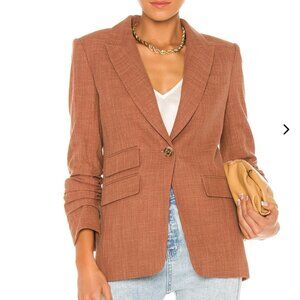 Veronica Beard Martel Dickey Jacket Blazer Rust Academia Preppy Office Size 0